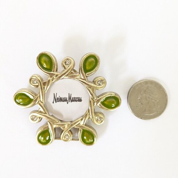 JAY STRONGWATER Neiman Marcus Mini Green Enamel Jeweled Crystal Ornament Frame - Picture 6 of 6